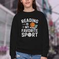 Reading Is My Favorite Sport Reading Book Lover Reader Youth Crewneck Sweatshirt