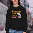 Reading Is My Favorite Sport Book Lovers Youth Crewneck Sweatshirt