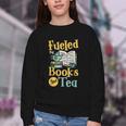 Reading Hobby Bookshelves Library Fueled By Books And Tea Youth Crewneck Sweatshirt Reading Hobby Bookshelves Library Fueled By Books And Tea Youth Crewneck Sweatshirt