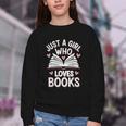 Reading Just A Girl Who Loves Books Youth Crewneck Sweatshirt Reading Just A Girl Who Loves Books Youth Crewneck Sweatshirt