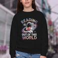 Reading Is Out Of This World Space Book Lover Youth Crewneck Sweatshirt Reading Is Out Of This World Space Book Lover Youth Crewneck Sweatshirt