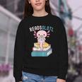 Reads Alotl Shirt Kids Readsolotl Read Axolotl Shirt Books Youth Crewneck Sweatshirt