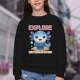 Readsolotl Kawaii Axolotl Book Lover Reading Youth Crewneck Sweatshirt Readsolotl Kawaii Axolotl Book Lover Reading Youth Crewneck Sweatshirt