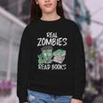 Real Zombies Read Books Zombie Youth Crewneck Sweatshirt Real Zombies Read Books Zombie Youth Crewneck Sweatshirt