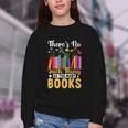 There's No Such Thing As Too Many Books Youth Crewneck Sweatshirt