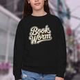 Retro Book Worm Reading For Book Lovers Youth Crewneck Sweatshirt Retro Book Worm Reading For Book Lovers Youth Crewneck Sweatshirt