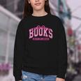 Retro Pink Coquette Bow Valentine Book Lover Varsity Youth Crewneck Sweatshirt Retro Pink Coquette Bow Valentine Book Lover Varsity Youth Crewneck Sweatshirt