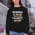 Retro Reading Is My Favorite Sport Football World Book Day Youth Crewneck Sweatshirt Retro Reading Is My Favorite Sport Football World Book Day Youth Crewneck Sweatshirt
