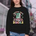 Return Your Books End School Year School Librarian Teacher Youth Crewneck Sweatshirt