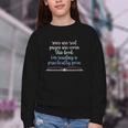 Roses Are Red Pages Are Worn This Book I'm Reading Youth Crewneck Sweatshirt