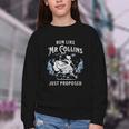 Run Like Mr Collins Just Proposed Books And Running Youth Crewneck Sweatshirt