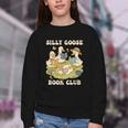 Silly-Goose Book Club Goose And Book Lovers Youth Crewneck Sweatshirt Silly-Goose Book Club Goose And Book Lovers Youth Crewneck Sweatshirt