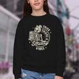 Smut Book Reader Spicy Romance Thick Thighs & Smutty Vibes Youth Crewneck Sweatshirt