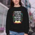 Sorry I Can't I Have Book Club Youth Crewneck Sweatshirt