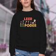 Spanish Reading Book Lover Teacher Maestra Leer Es Poder For Men Women Youth Crewneck Sweatshirt