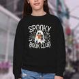 Spooky Book Club Cute Ghost Reading Book Halloween Costume Youth Crewneck Sweatshirt Spooky Book Club Cute Ghost Reading Book Halloween Costume Youth Crewneck Sweatshirt