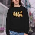Spooky Halloween Book Lover Halloween Reading Goose Youth Crewneck Sweatshirt