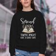 Spread Those Pages Like A Good Girl Bookworm Book Lover Youth Crewneck Sweatshirt Spread Those Pages Like A Good Girl Bookworm Book Lover Youth Crewneck Sweatshirt