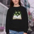 St Patricks Day Book Lover Librarian Reading Saint Pattys Youth Crewneck Sweatshirt