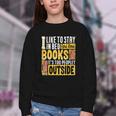 I Like To Stay In Bed And Read Books It's Too Peopley Outsid Youth Crewneck Sweatshirt I Like To Stay In Bed And Read Books It's Too Peopley Outsid Youth Crewneck Sweatshirt