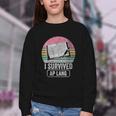 I Survived AP Lang Retro Book Graphic Youth Crewneck Sweatshirt I Survived AP Lang Retro Book Graphic Youth Crewneck Sweatshirt