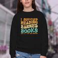 I Survived Reading Banned Books Read Librarian Men Women Youth Crewneck Sweatshirt I Survived Reading Banned Books Read Librarian Men Women Youth Crewneck Sweatshirt