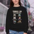 Things I Do In My Spare Time Book Reader Book Reading Lover Youth Crewneck Sweatshirt