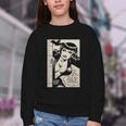 Vintage Vampire Bat Vampire Pin Up Girl Horror Comic Book Youth Crewneck Sweatshirt Vintage Vampire Bat Vampire Pin Up Girl Horror Comic Book Youth Crewneck Sweatshirt