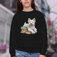 West Highland Terrier Books Dog Breed Westie For Men Women Kids Youth Crewneck Sweatshirt