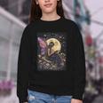 Whimsical Book Fairy Reading Bookish Fairycore Youth Crewneck Sweatshirt