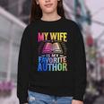 My Wife Is My Favorite Author Book Writer Writing Husband Youth Crewneck Sweatshirt