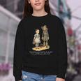 Wizard Of Oz Book Quote Scarecrow Dorothy Retro Drawing Youth Crewneck Sweatshirt