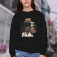 Women's Education Is Freedom Teacher Books Black History Month Youth Crewneck Sweatshirt