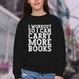 I Workout So I Can Carry More Books Lover Bookworm Gym Youth Crewneck Sweatshirt I Workout So I Can Carry More Books Lover Bookworm Gym Youth Crewneck Sweatshirt