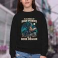 In a World Of Bookworms Be a Book Dragon Reading Youth Crewneck Sweatshirt In a World Of Bookworms Be a Book Dragon Reading Youth Crewneck Sweatshirt