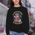 In A World Of Bookworms Be A Book Dragon Youth Crewneck Sweatshirt In A World Of Bookworms Be A Book Dragon Youth Crewneck Sweatshirt