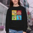 Wrestling Comic Book Wrestler Mexican Lucha Libre Mask Youth Crewneck Sweatshirt