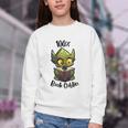 100 Book Goblin Cute Book Reader And Library Lover Youth Crewneck Sweatshirt