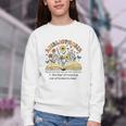 Abibliophobia Wildflower Reading Bookworm Book Reader Youth Crewneck Sweatshirt