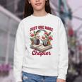 Audiobook Lover Bookish Headphones Just One More Chapter Youth Crewneck Sweatshirt