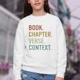 Book Chapter Verse Christian Bible Reformed Theology Youth Crewneck Sweatshirt