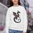 Book Lover Bookworm Reading Books Dragon Youth Crewneck Sweatshirt