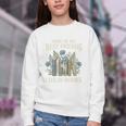 Book Lover Vintage Botanical Friends Premium Tri-Blend Youth Crewneck Sweatshirt