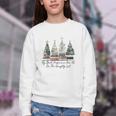 My Book Preference Has Me On The Naughty List Christmas Tree Youth Crewneck Sweatshirt