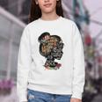 Book Reading Bookworm Book Lover Women Kids Girls Librarian Premium Youth Crewneck Sweatshirt