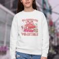All Booked For Valentines Book Lovers Teacher Kid Valentines Youth Crewneck Sweatshirt