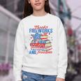 Books Fireworks And Freedom 4th Of July Book Lover Youth Crewneck Sweatshirt Books Fireworks And Freedom 4th Of July Book Lover Youth Crewneck Sweatshirt
