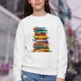 Books Painting Colorful Art Abstract Graphic Books Youth Crewneck Sweatshirt Books Painting Colorful Art Abstract Graphic Books Youth Crewneck Sweatshirt