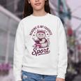 Cat Reading Is My Favorite Sport Retro Book Lover Youth Crewneck Sweatshirt Cat Reading Is My Favorite Sport Retro Book Lover Youth Crewneck Sweatshirt