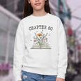 Chapter 80 Book Lovers & Readers 80th Birthday Wildflowers Youth Crewneck Sweatshirt Chapter 80 Book Lovers & Readers 80th Birthday Wildflowers Youth Crewneck Sweatshirt